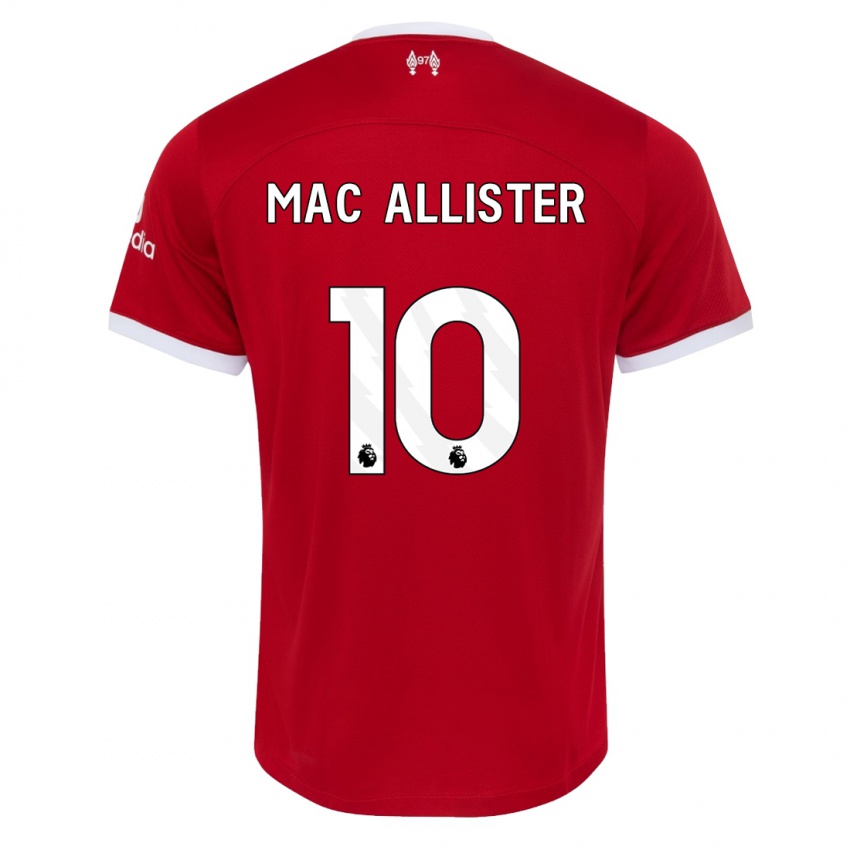 Hombre Camiseta Alexis Mac Allister #10 Rojo 1ª Equipación 2023/24 La Camisa Argentina