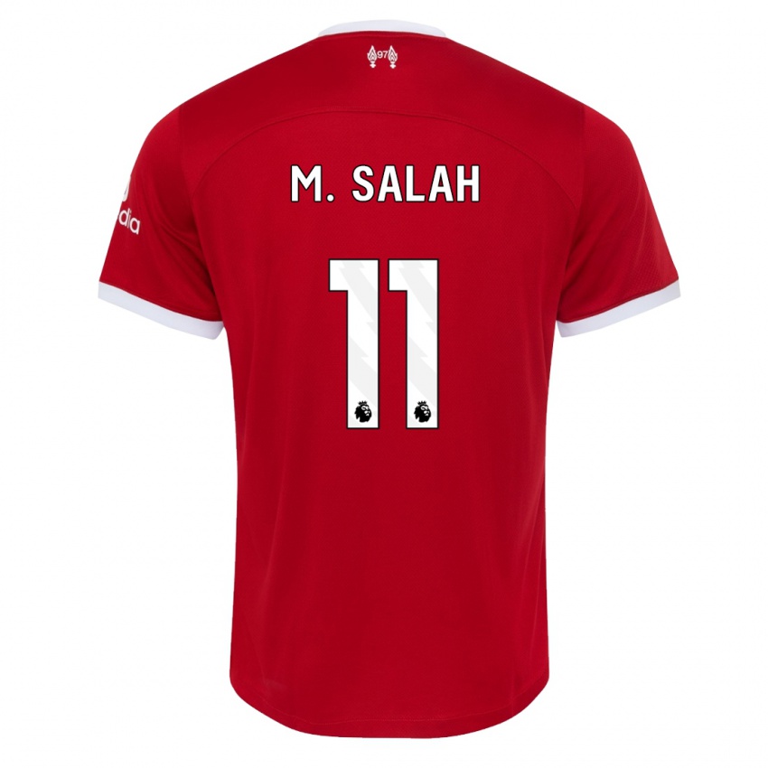 Hombre Camiseta Mohamed Salah #11 Rojo 1ª Equipación 2023/24 La Camisa Argentina