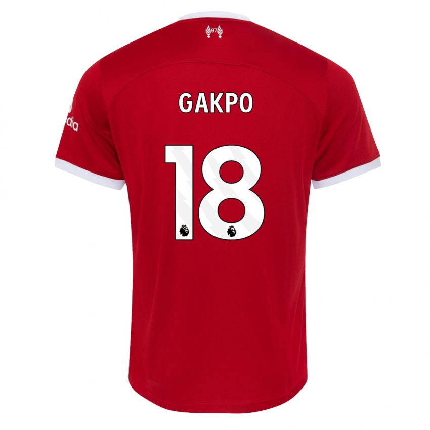 Hombre Camiseta Cody Gakpo #18 Rojo 1ª Equipación 2023/24 La Camisa Argentina