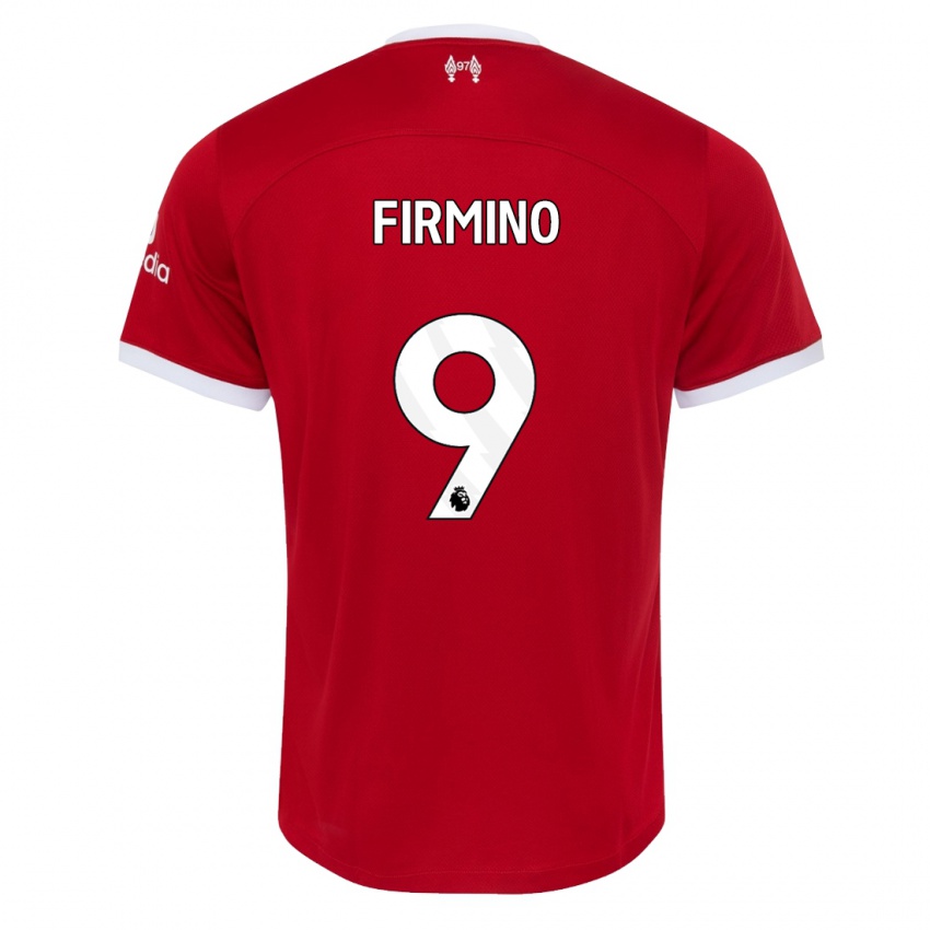 Hombre Camiseta Roberto Firmino #9 Rojo 1ª Equipación 2023/24 La Camisa Argentina