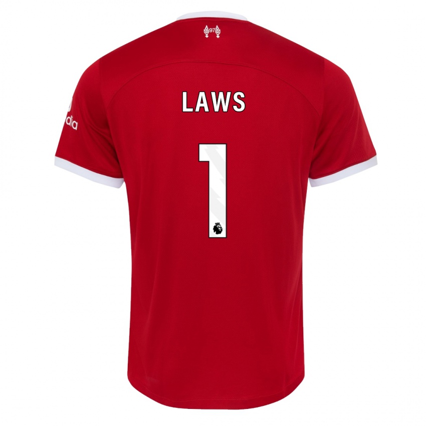 Hombre Camiseta Rachael Laws #1 Rojo 1ª Equipación 2023/24 La Camisa Argentina