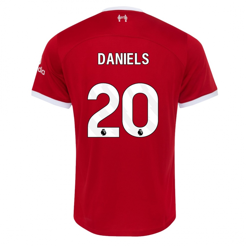 Hombre Camiseta Yana Daniels #20 Rojo 1ª Equipación 2023/24 La Camisa Argentina