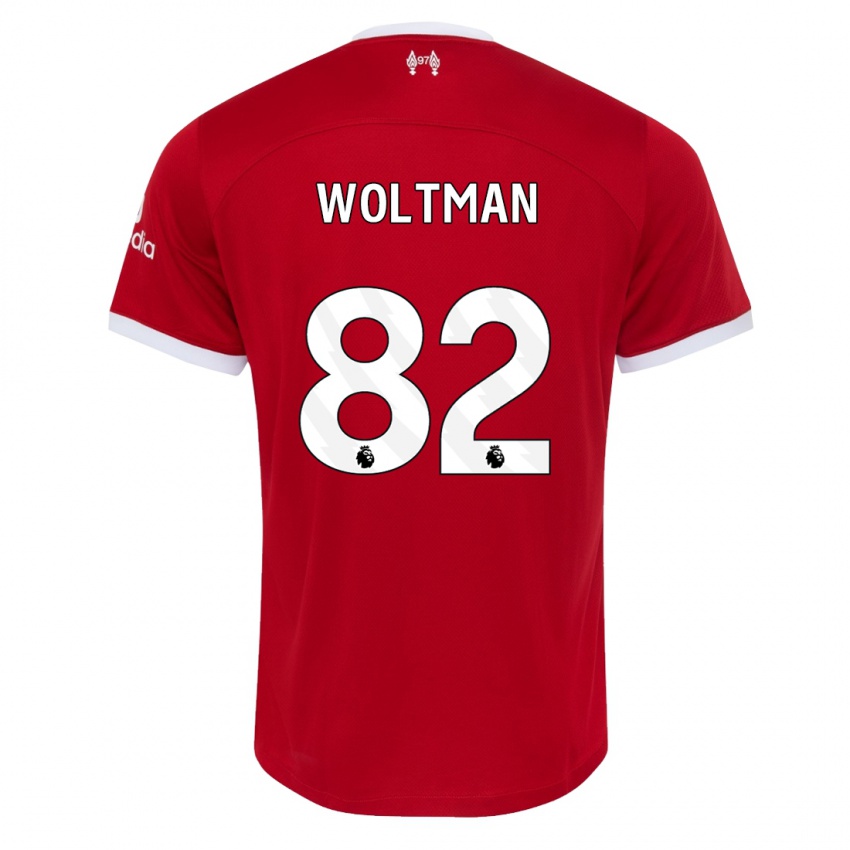 Hombre Camiseta Max Woltman #82 Rojo 1ª Equipación 2023/24 La Camisa Argentina