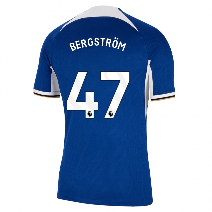 Hombre Camiseta Lucas Bergström #47 Azul 1ª Equipación 2023/24 La Camisa Argentina