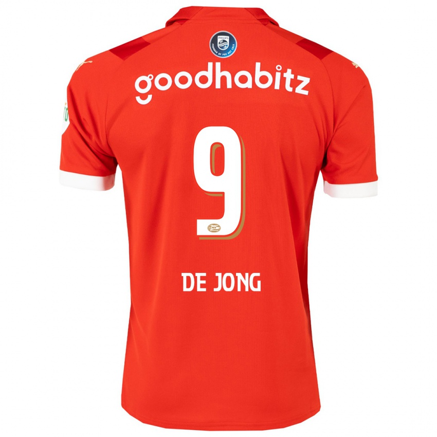 Hombre Camiseta Luuk De Jong #9 Rojo 1ª Equipación 2023/24 La Camisa Argentina