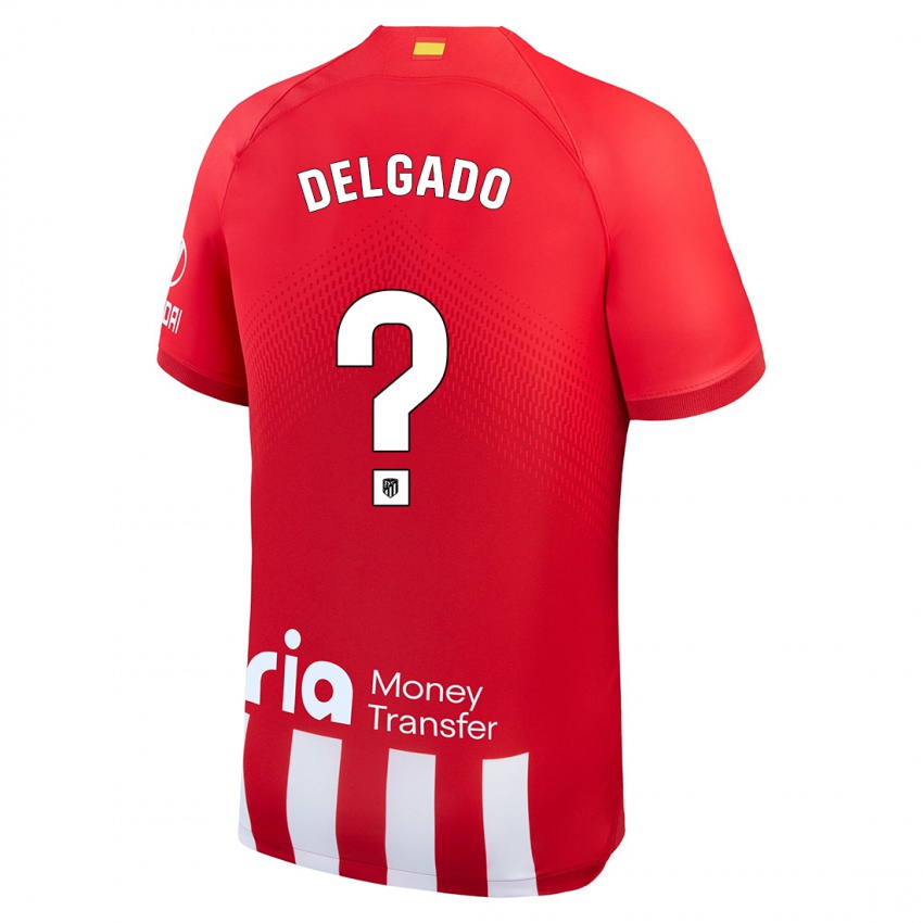 Hombre Camiseta Gonzalo Onrubia Delgado #0 Rojo Blanco 1ª Equipación 2023/24 La Camisa Argentina