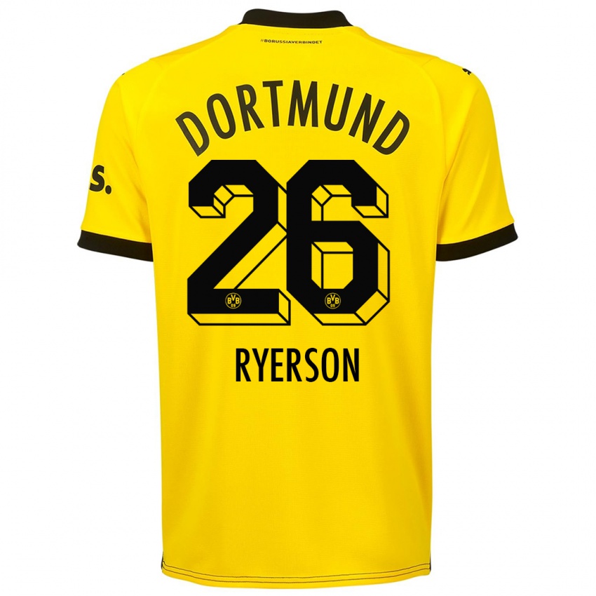 Hombre Camiseta Julian Ryerson #26 Amarillo 1ª Equipación 2023/24 La Camisa Argentina
