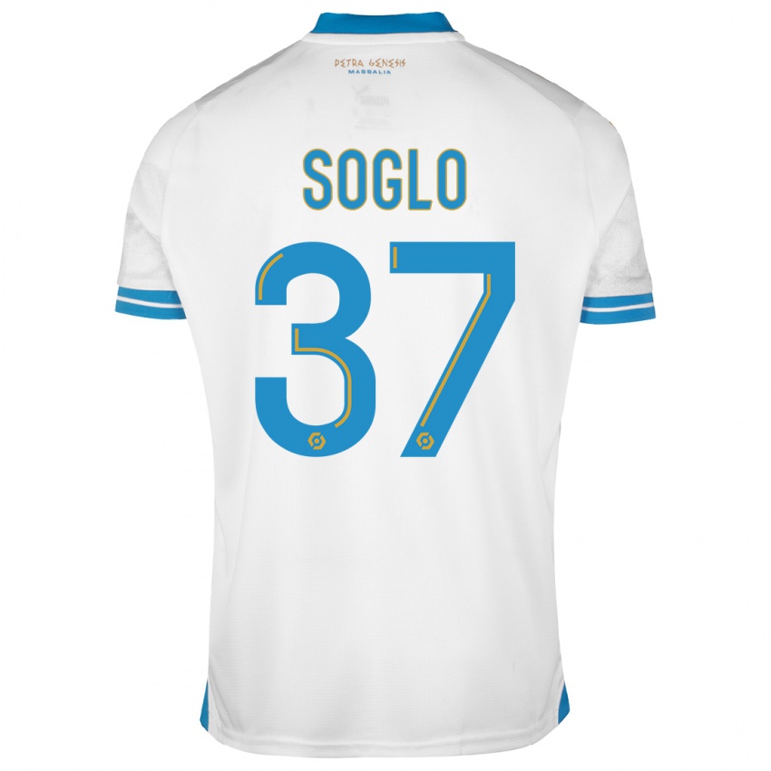 Hombre Camiseta Emran Soglo #37 Blanco 1ª Equipación 2023/24 La Camisa Argentina