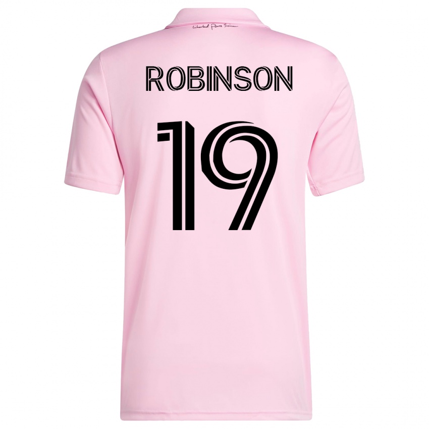 Hombre Camiseta Robbie Robinson #19 Rosa 1ª Equipación 2023/24 La Camisa Argentina