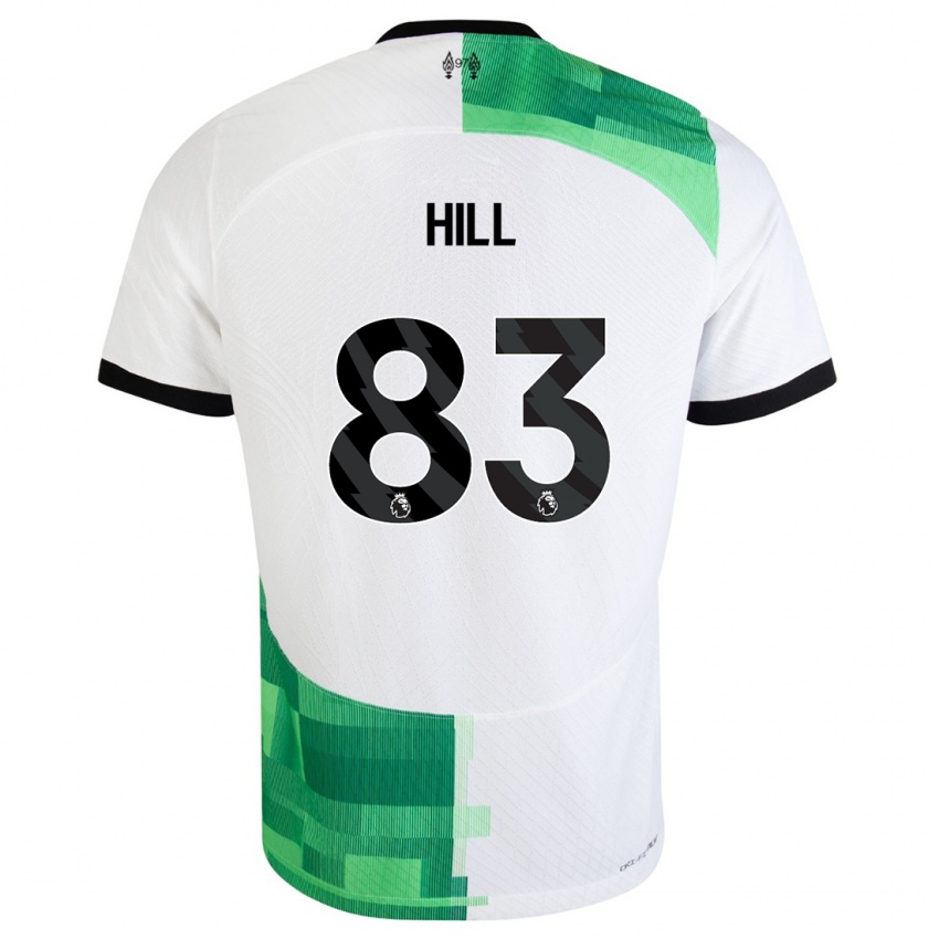 Hombre Camiseta Tom Hill #83 Blanco Verde 2ª Equipación 2023/24 La Camisa Argentina