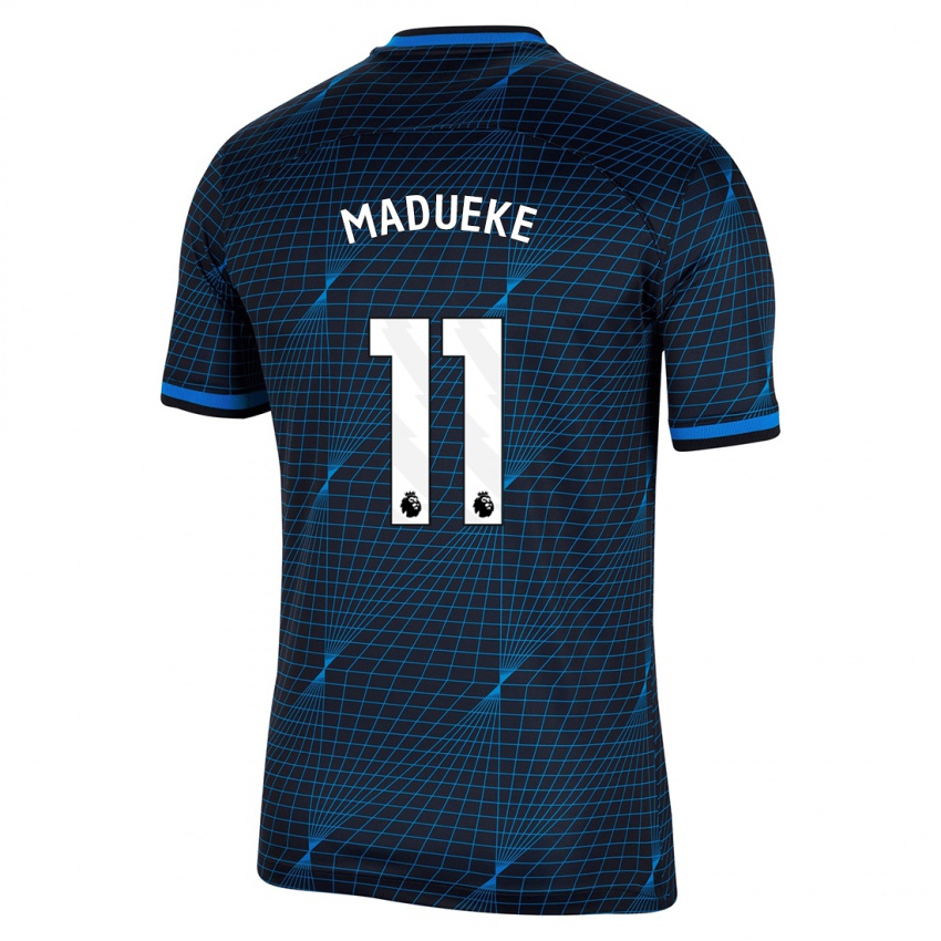 Hombre Camiseta Noni Madueke #11 Azul Oscuro 2ª Equipación 2023/24 La Camisa Argentina
