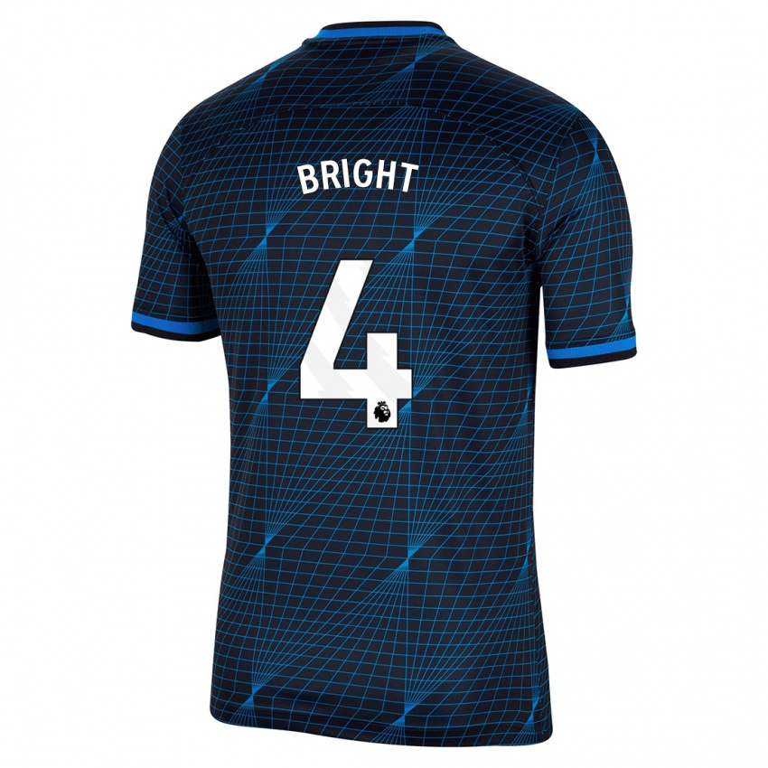 Hombre Camiseta Millie Bright #4 Azul Oscuro 2ª Equipación 2023/24 La Camisa Argentina