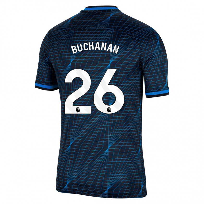 Hombre Camiseta Kadeisha Buchanan #26 Azul Oscuro 2ª Equipación 2023/24 La Camisa Argentina