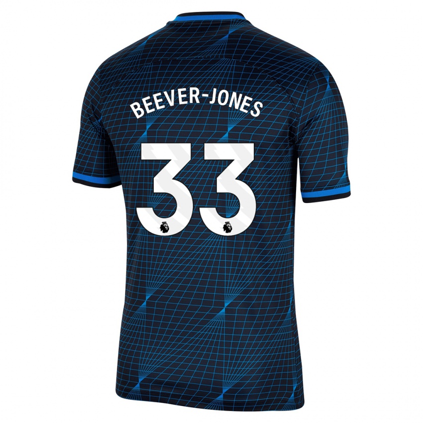 Hombre Camiseta Aggie Beever-Jones #33 Azul Oscuro 2ª Equipación 2023/24 La Camisa Argentina