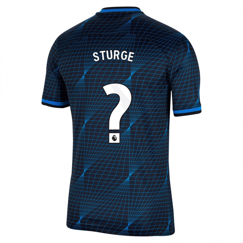 Hombre Camiseta Zak Sturge #0 Azul Oscuro 2ª Equipación 2023/24 La Camisa Argentina