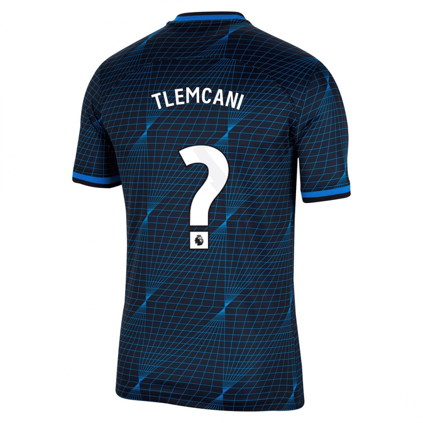 Hombre Camiseta Sami Tlemcani #0 Azul Oscuro 2ª Equipación 2023/24 La Camisa Argentina