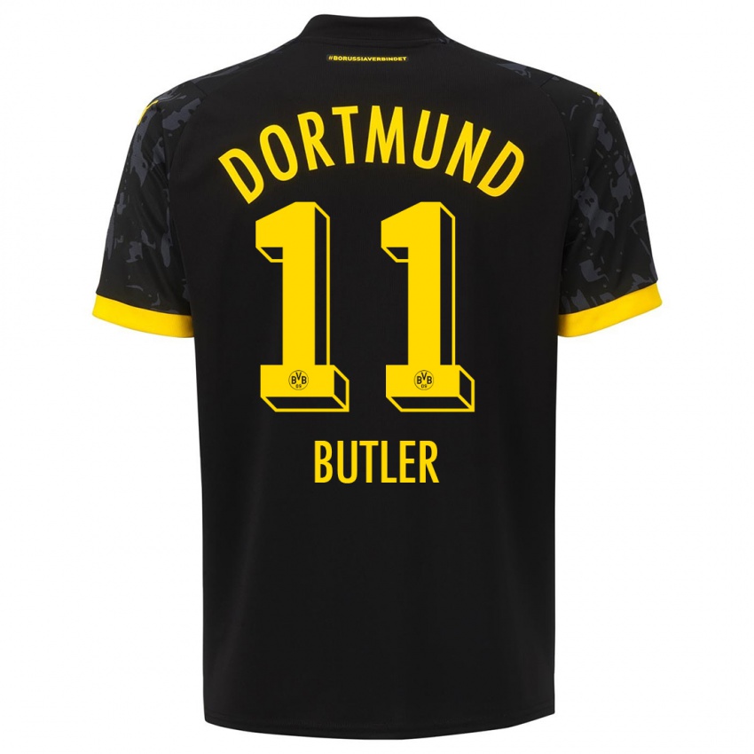 Hombre Camiseta Justin Butler #11 Negro 2ª Equipación 2023/24 La Camisa Argentina
