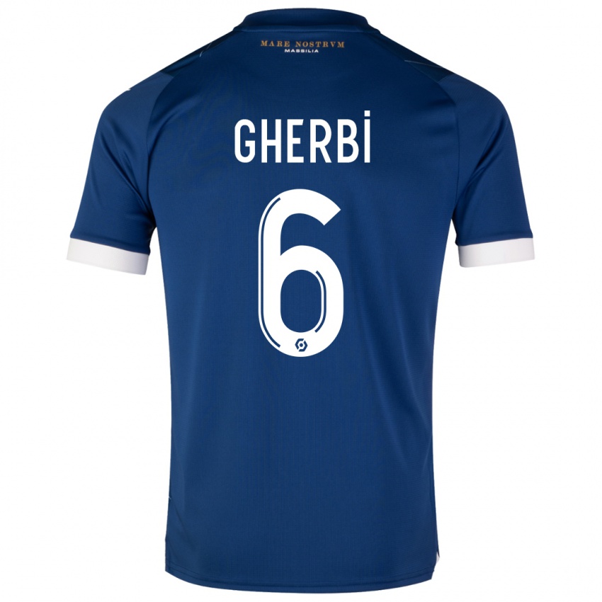 Hombre Camiseta Candice Gherbi #6 Azul Oscuro 2ª Equipación 2023/24 La Camisa Argentina