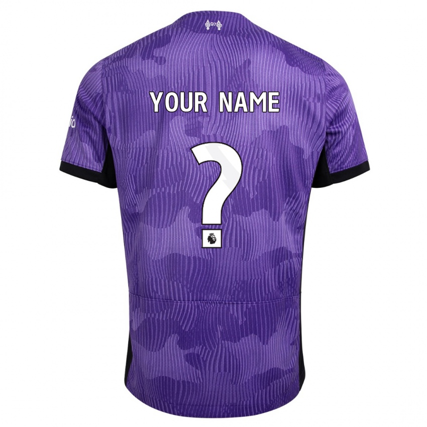 Hombre Camiseta Su Nombre #0 Púrpura Equipación Tercera 2023/24 La Camisa Argentina