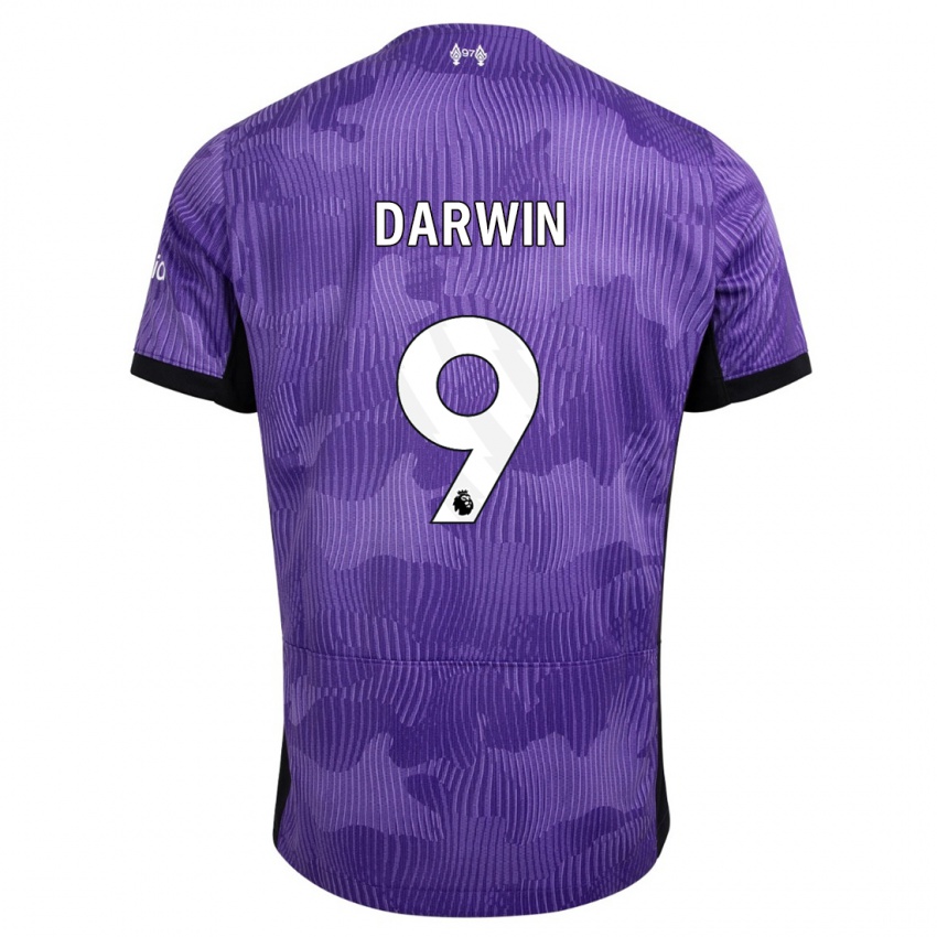 Hombre Camiseta Darwin Nunez #9 Púrpura Equipación Tercera 2023/24 La Camisa Argentina