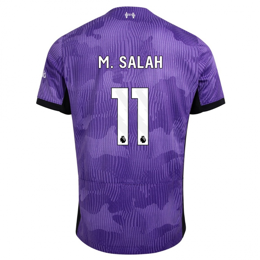 Hombre Camiseta Mohamed Salah #11 Púrpura Equipación Tercera 2023/24 La Camisa Argentina