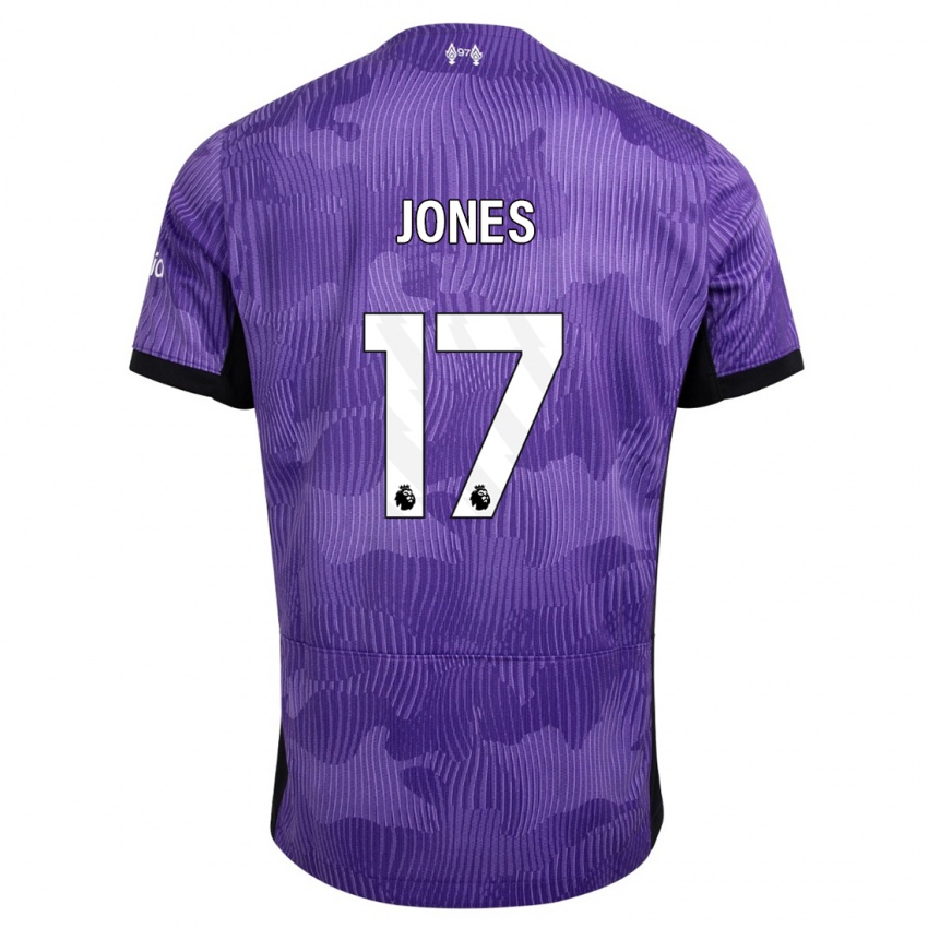 Hombre Camiseta Curtis Jones #17 Púrpura Equipación Tercera 2023/24 La Camisa Argentina