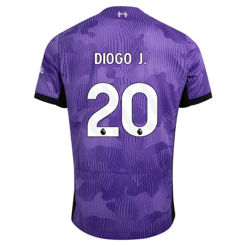 Hombre Camiseta Diogo Jota #20 Púrpura Equipación Tercera 2023/24 La Camisa Argentina