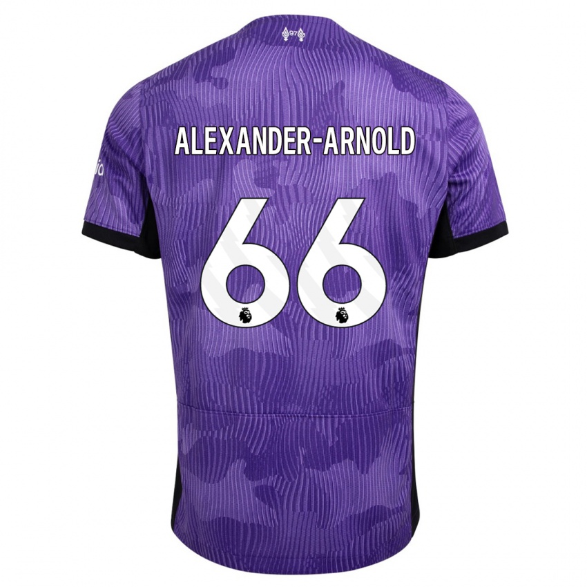 Hombre Camiseta Trent Alexander-Arnold #66 Púrpura Equipación Tercera 2023/24 La Camisa Argentina