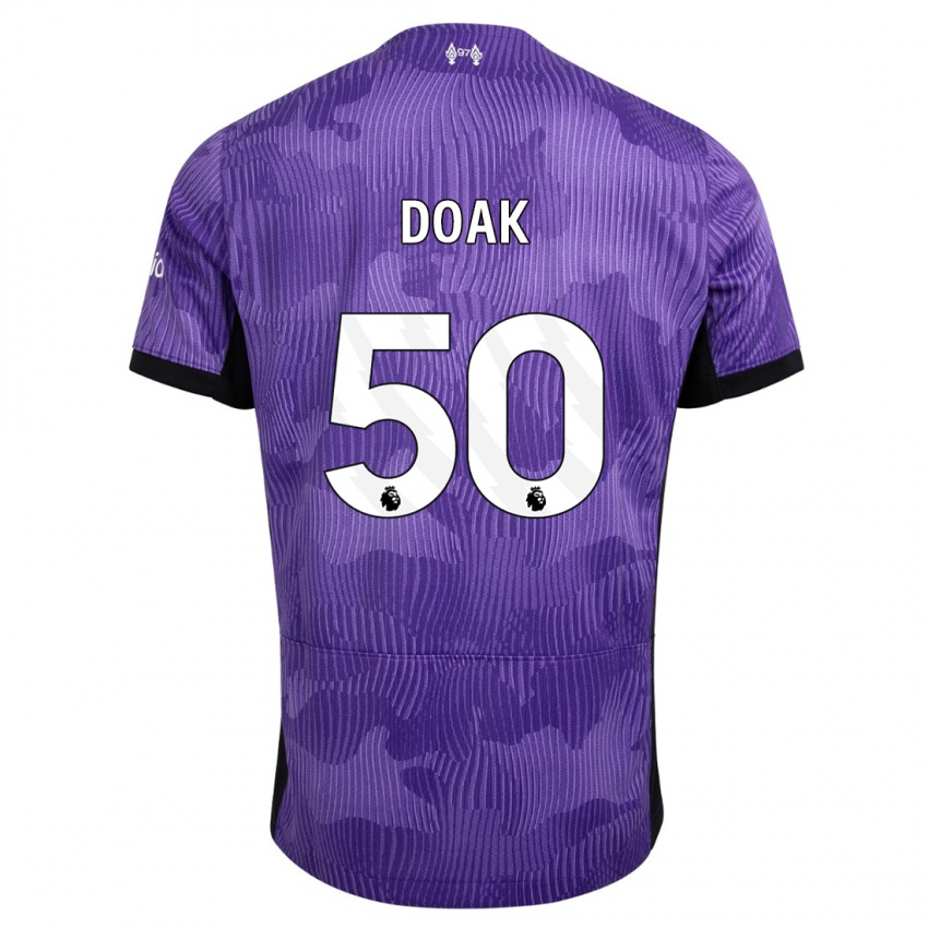 Hombre Camiseta Ben Doak #50 Púrpura Equipación Tercera 2023/24 La Camisa Argentina