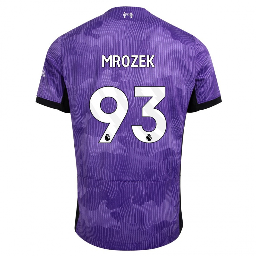 Hombre Camiseta Fabian Mrozek #93 Púrpura Equipación Tercera 2023/24 La Camisa Argentina