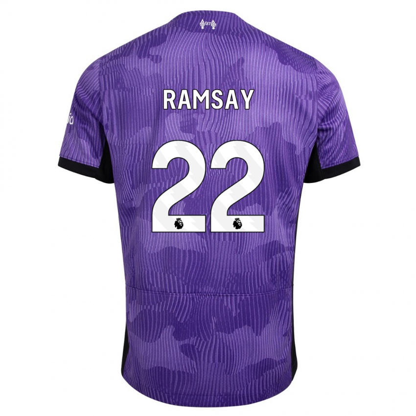 Hombre Camiseta Calvin Ramsay #22 Púrpura Equipación Tercera 2023/24 La Camisa Argentina