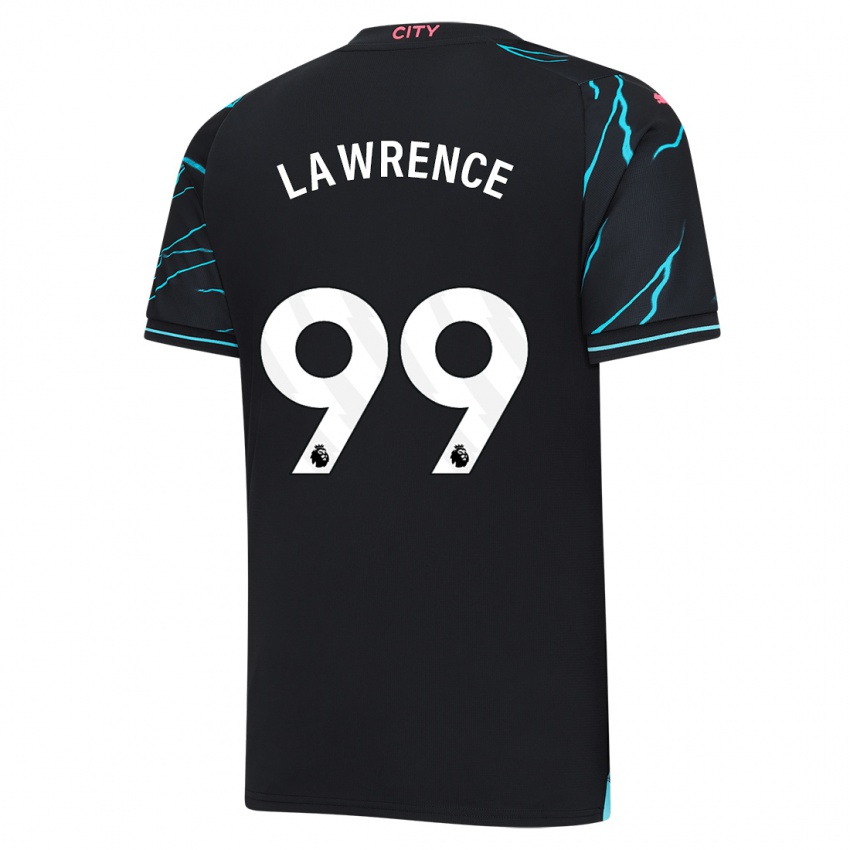 Hombre Camiseta Emilio Lawrence #99 Azul Oscuro Equipación Tercera 2023/24 La Camisa Argentina
