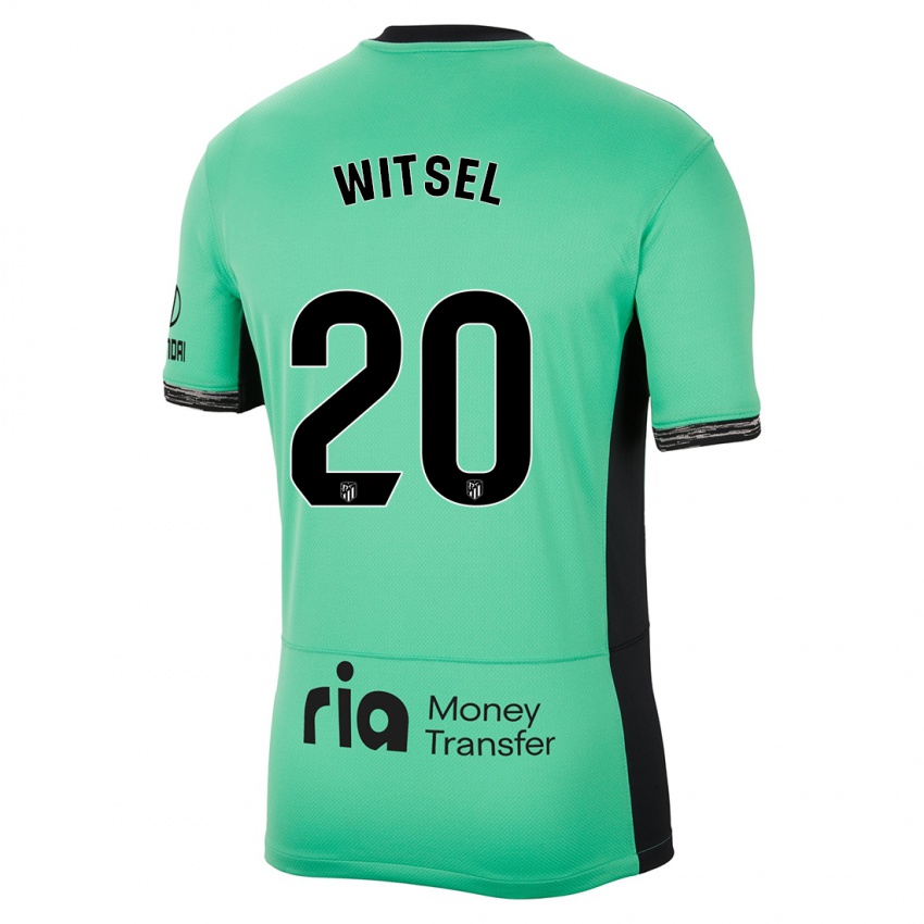 Hombre Camiseta Axel Witsel #20 Primavera Verde Equipación Tercera 2023/24 La Camisa Argentina