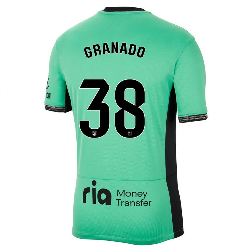 Hombre Camiseta Adrian Granado #38 Primavera Verde Equipación Tercera 2023/24 La Camisa Argentina