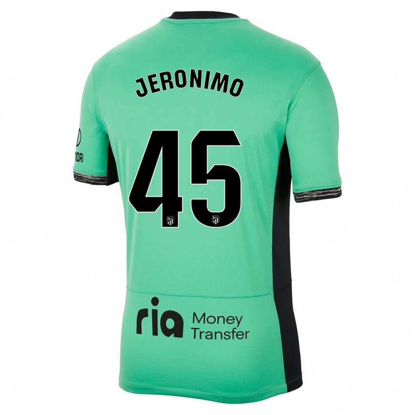 Hombre Camiseta Isaiah Jeronimo #45 Primavera Verde Equipación Tercera 2023/24 La Camisa Argentina
