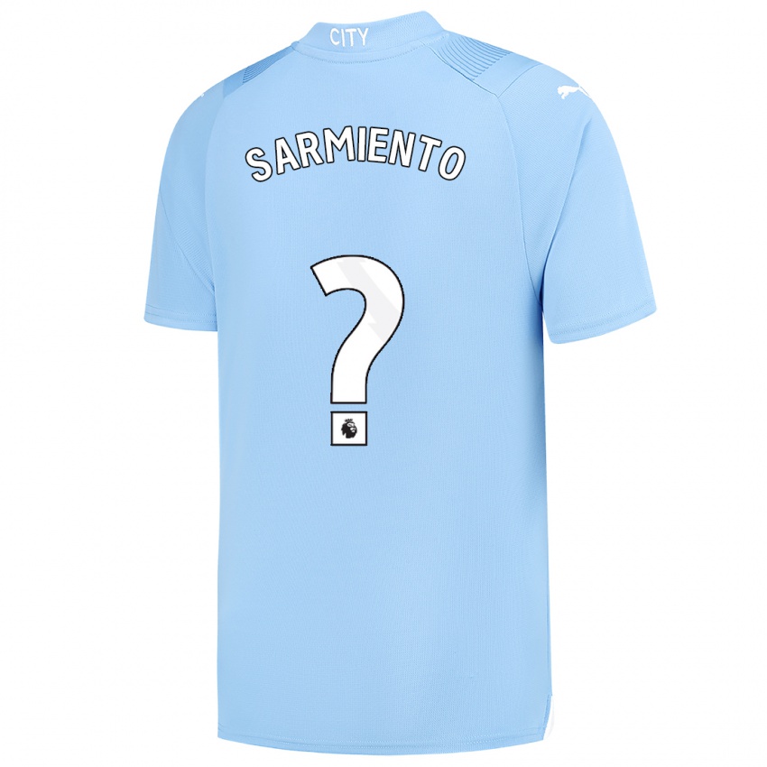 Mujer Camiseta Darío Sarmiento #0 Azul Claro 1ª Equipación 2023/24 La Camisa Argentina