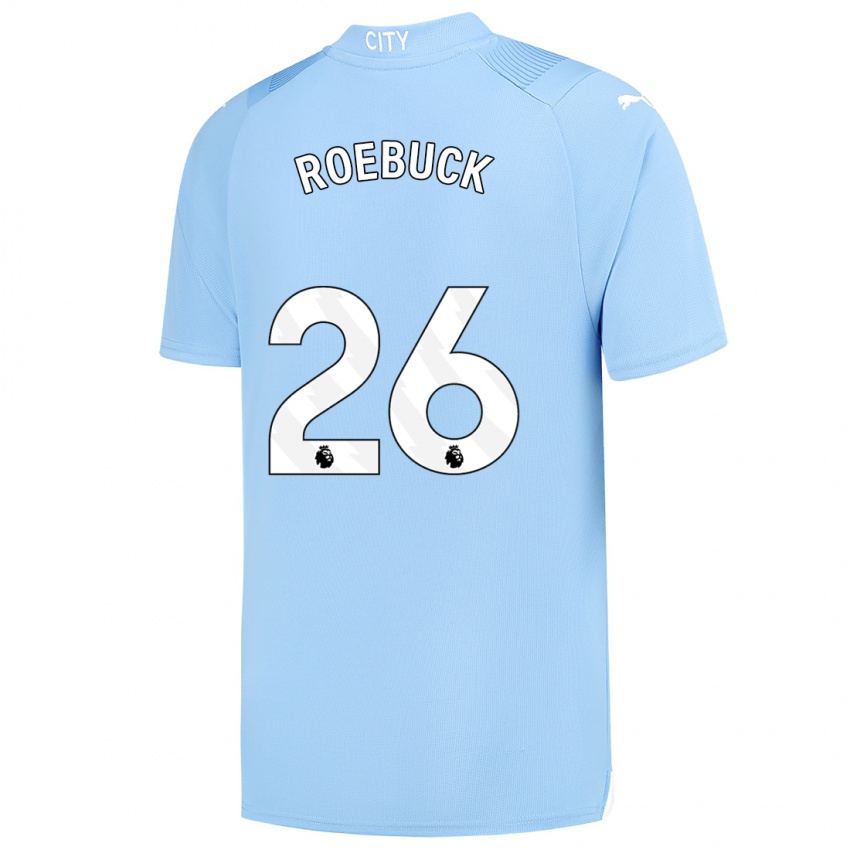 Mujer Camiseta Ellie Roebuck #26 Azul Claro 1ª Equipación 2023/24 La Camisa Argentina
