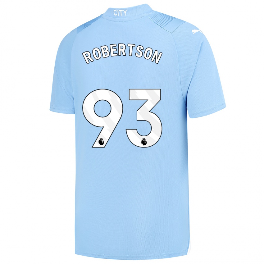 Mujer Camiseta Alex Robertson #93 Azul Claro 1ª Equipación 2023/24 La Camisa Argentina