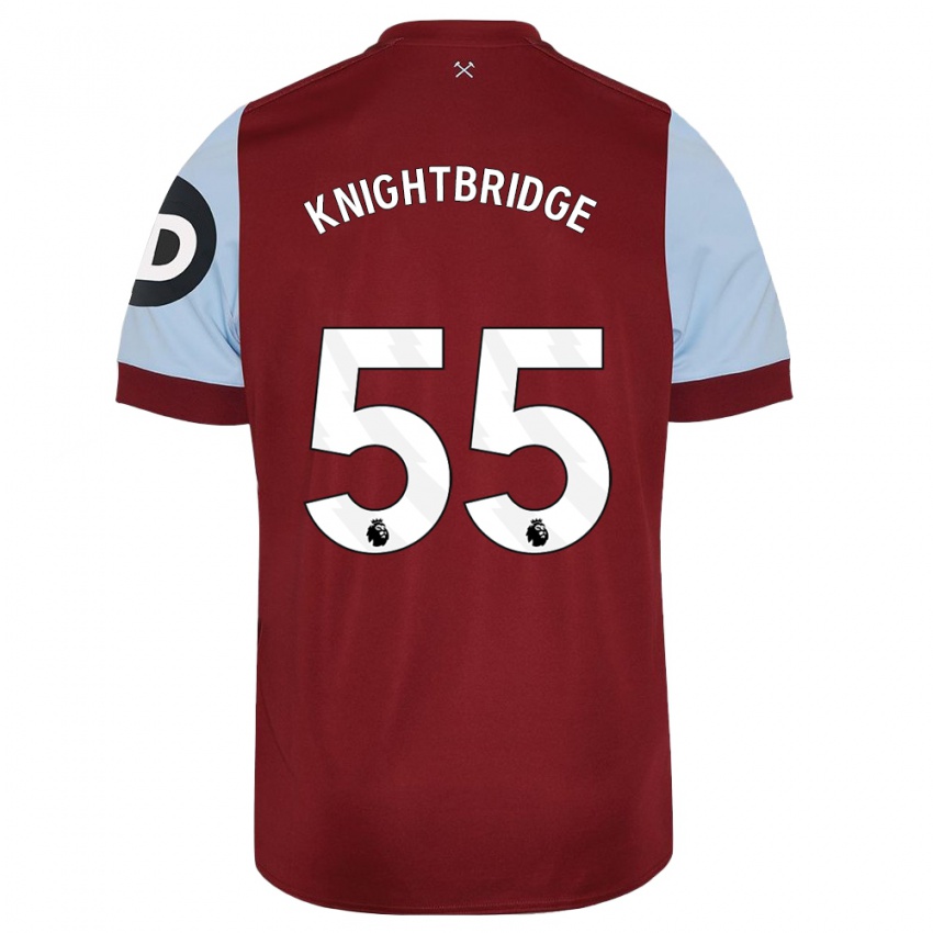 Mujer Camiseta Jacob Knightbridge #55 Granate 1ª Equipación 2023/24 La Camisa Argentina