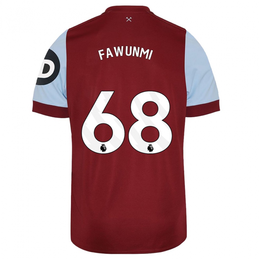 Mujer Camiseta Favour Fawunmi #68 Granate 1ª Equipación 2023/24 La Camisa Argentina