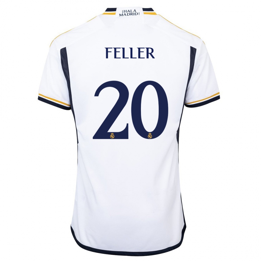 Mujer Camiseta Naomie Feller #20 Blanco 1ª Equipación 2023/24 La Camisa Argentina