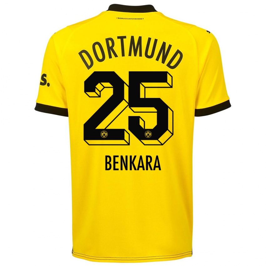 Mujer Camiseta Elias Benkara #25 Amarillo 1ª Equipación 2023/24 La Camisa Argentina