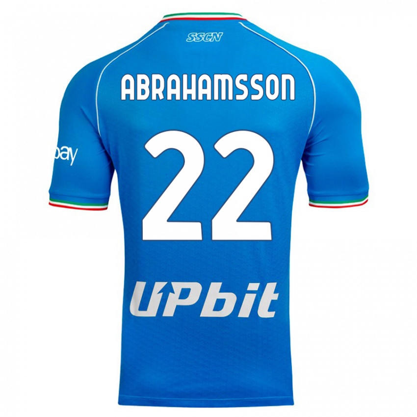 Mujer Camiseta Sejde Abrahamsson #22 Cielo Azul 1ª Equipación 2023/24 La Camisa Argentina