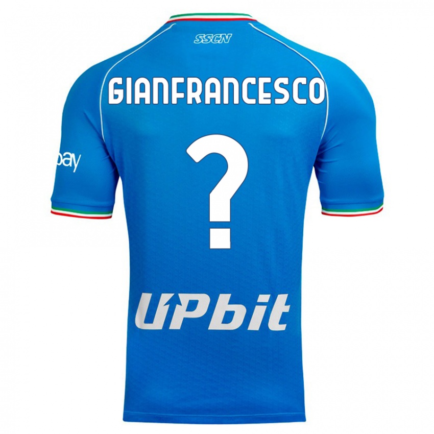 Mujer Camiseta Sergio Gianfrancesco #0 Cielo Azul 1ª Equipación 2023/24 La Camisa Argentina