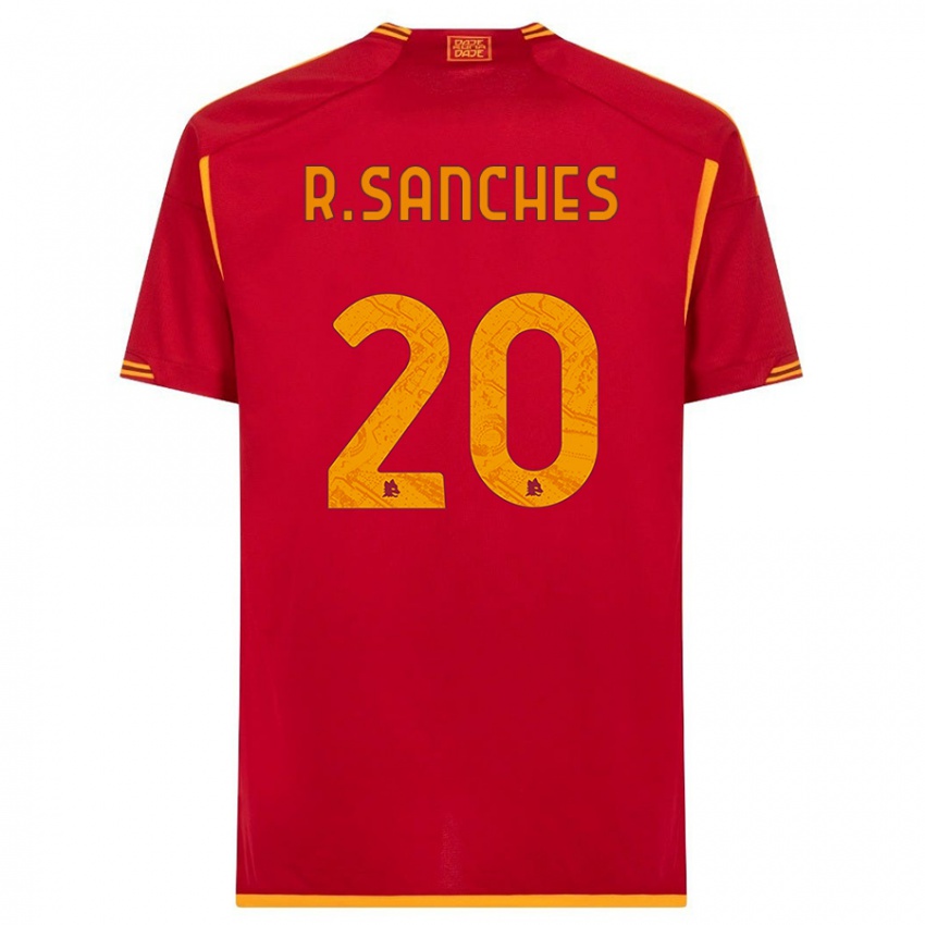Mujer Camiseta Renato Sanches #20 Rojo 1ª Equipación 2023/24 La Camisa Argentina