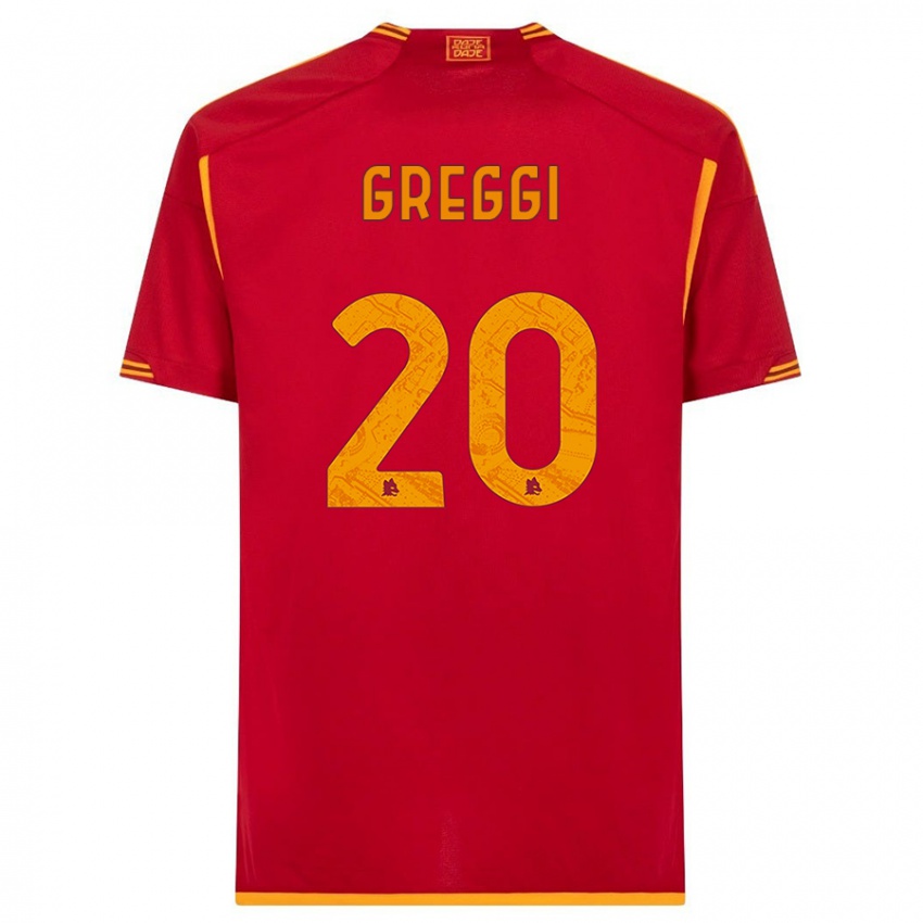 Mujer Camiseta Giada Greggi #20 Rojo 1ª Equipación 2023/24 La Camisa Argentina