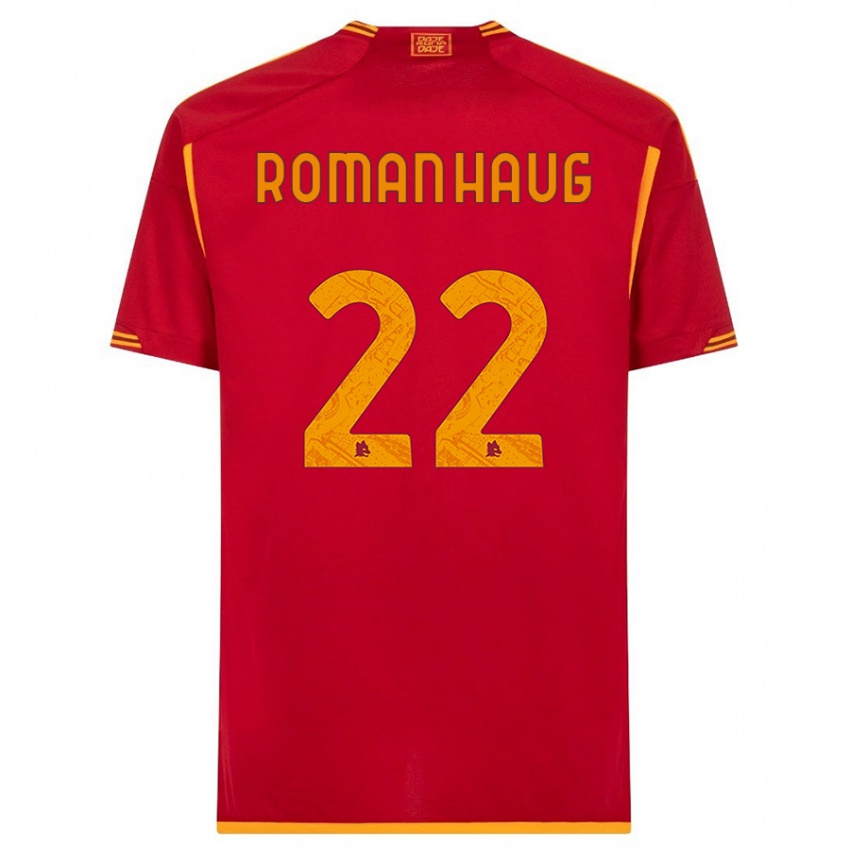 Mujer Camiseta Sophie Roman Haug #22 Rojo 1ª Equipación 2023/24 La Camisa Argentina