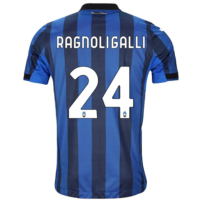 Mujer Camiseta Federico Ragnoli Galli #24 Azul Negro 1ª Equipación 2023/24 La Camisa Argentina