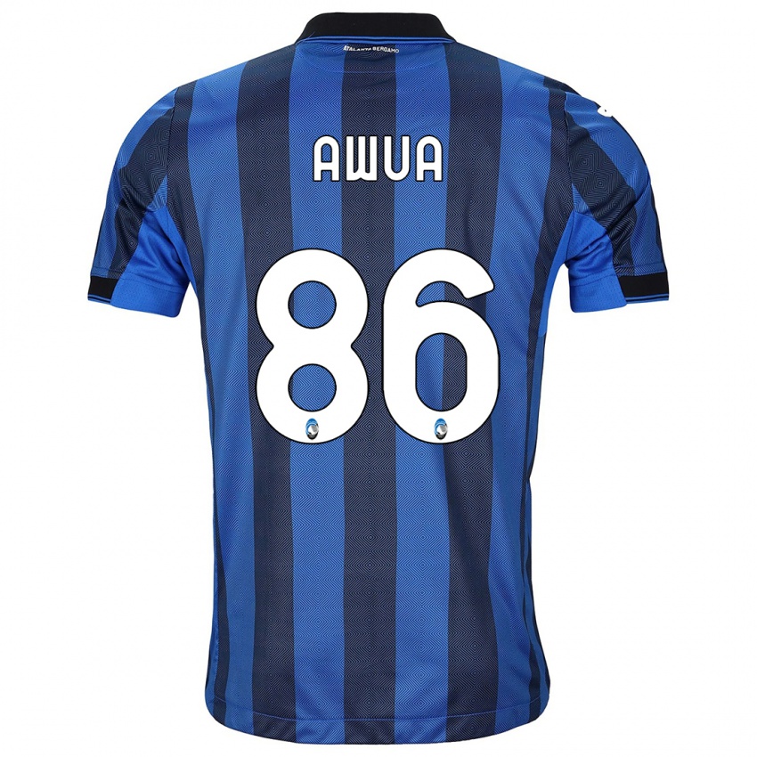 Mujer Camiseta Theophilus Awua #86 Azul Negro 1ª Equipación 2023/24 La Camisa Argentina