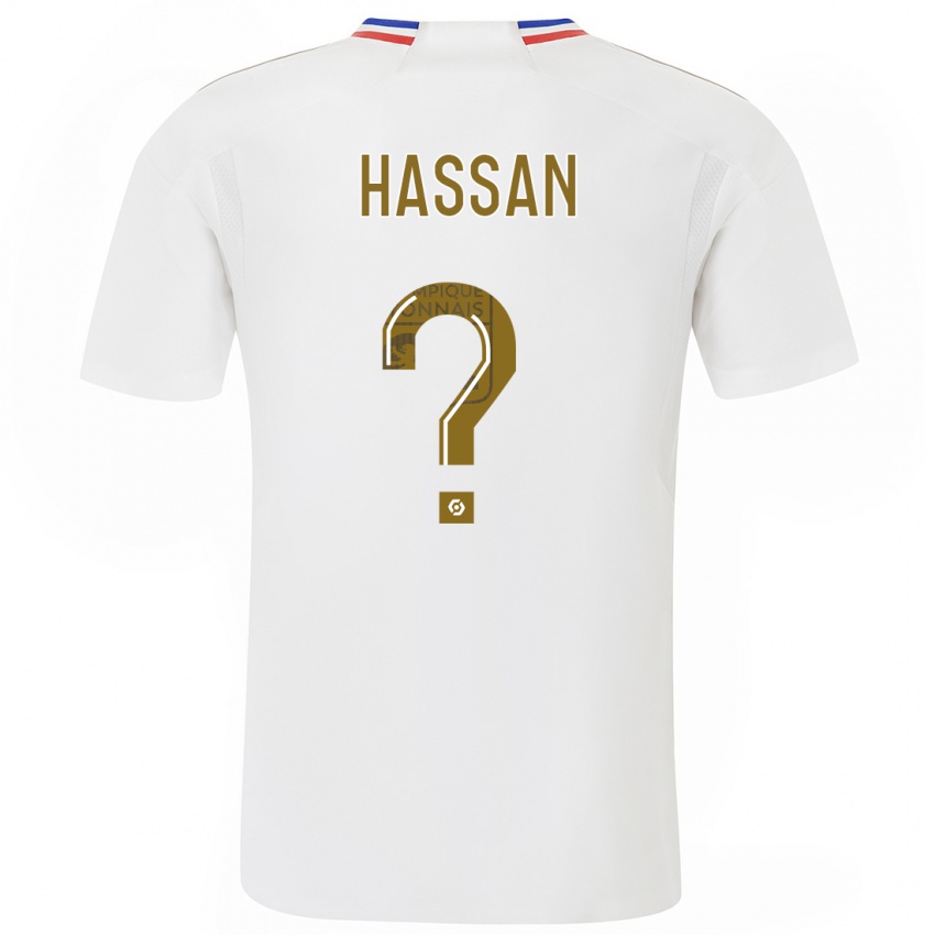Mujer Camiseta Ali Hassan #0 Blanco 1ª Equipación 2023/24 La Camisa Argentina